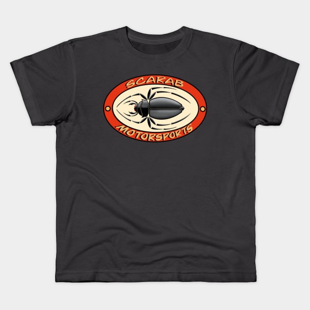 Scarab Motorsports Beetle Logo Kids T-Shirt by ScarabMotorsports